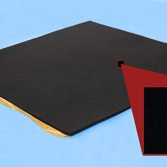 Filz selbstklebend ca. 3 mm stark, Farbe: schwarz, Rollenbreite: 100 cm