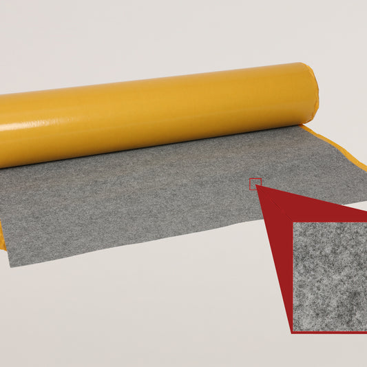 Filz selbstklebend ca. 3 mm stark, Farbe: grau-meliert, Rollenbreite: 100 cm