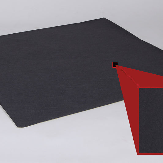 Filz für Camper & KFZ, 1,5-2 mm stark, 100 cm x 150 cm, Farbe: schwarz, selbstklebend - Stückware