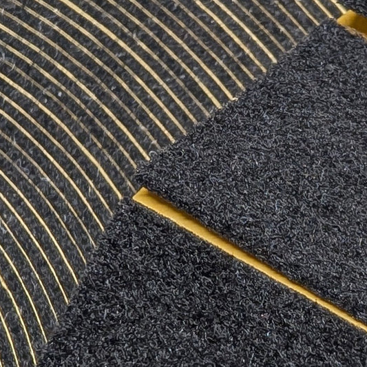 Filz Taps selbstklebend ca. 2 mm stark, 39 mm x 39 mm Farbe: schwarz - Restposten