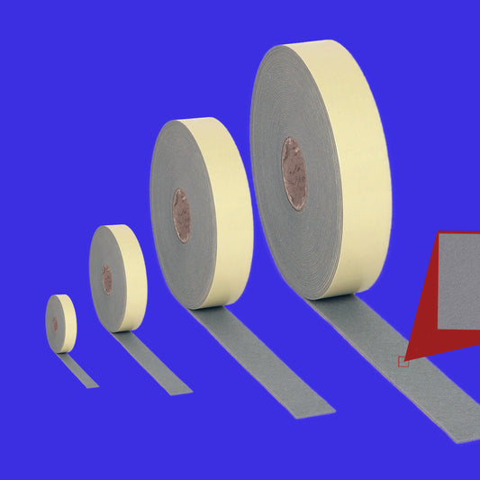 Filzrolle selbstklebend ca. 2 mm stark, 10 mm breit, Farbe: grau, Rollenlänge: ca. 25 m