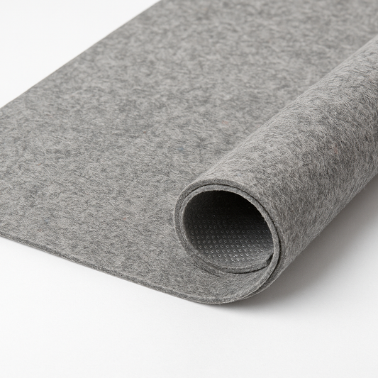 Filz Stückware Antirutsch-Beschichtung ca. 2 mm stark, 50 cm x 100 cm, Farbe: grau-meliert