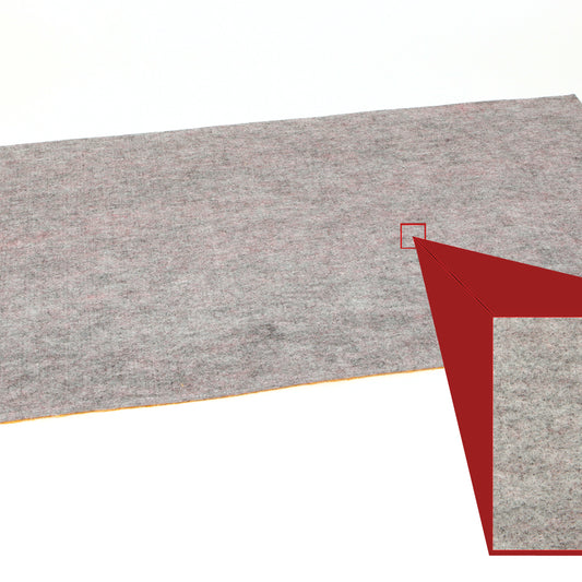 Filz, 10 mm stark, 50 cm x 100 cm, Fb. grau-meliert, selbstklebend - Stückware