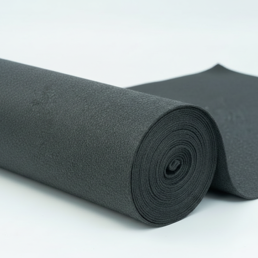 Filz flammhemmend, Stückware, anthrazit, 3 mm stark, 100 cm breit, ohne Kleber